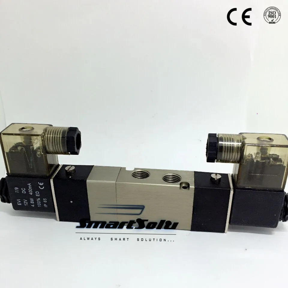 Бесплатная доставка 1/4 ''порты 4V230C 08 DC 12V 3 положения 5 Way воздушный Соленоидный