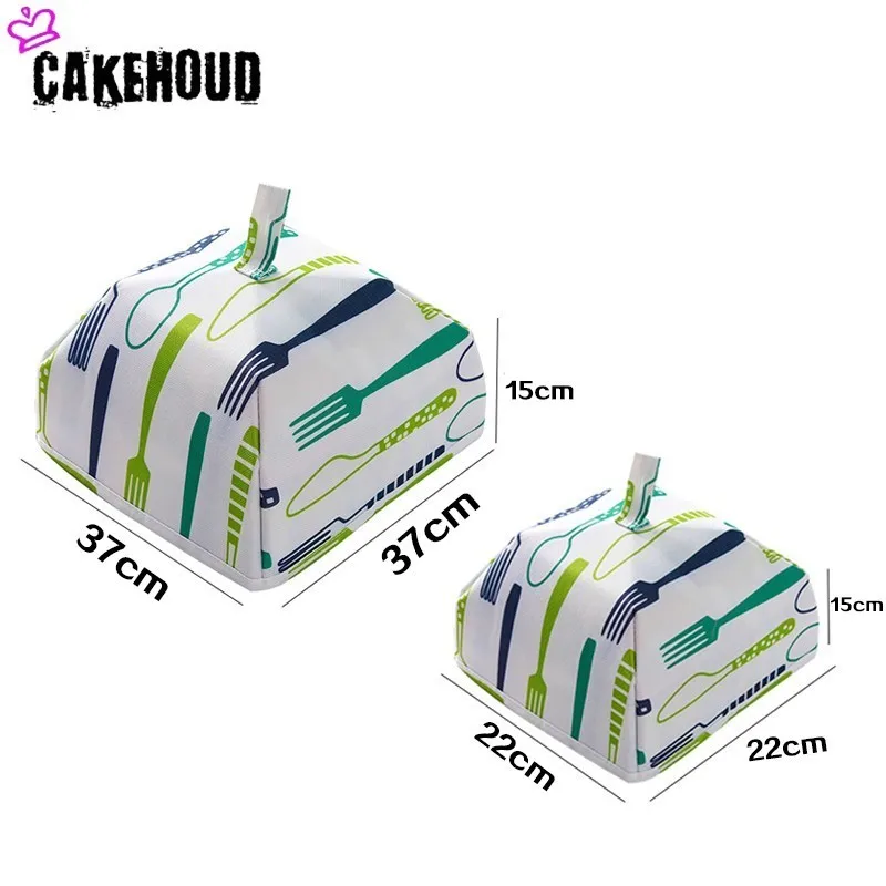 CAKEHOUD Складной пищевой чехол зонтик экран защищает вашу еду и фрукты от мух и насекомых многоразовая крышка из алюминиевой фольги