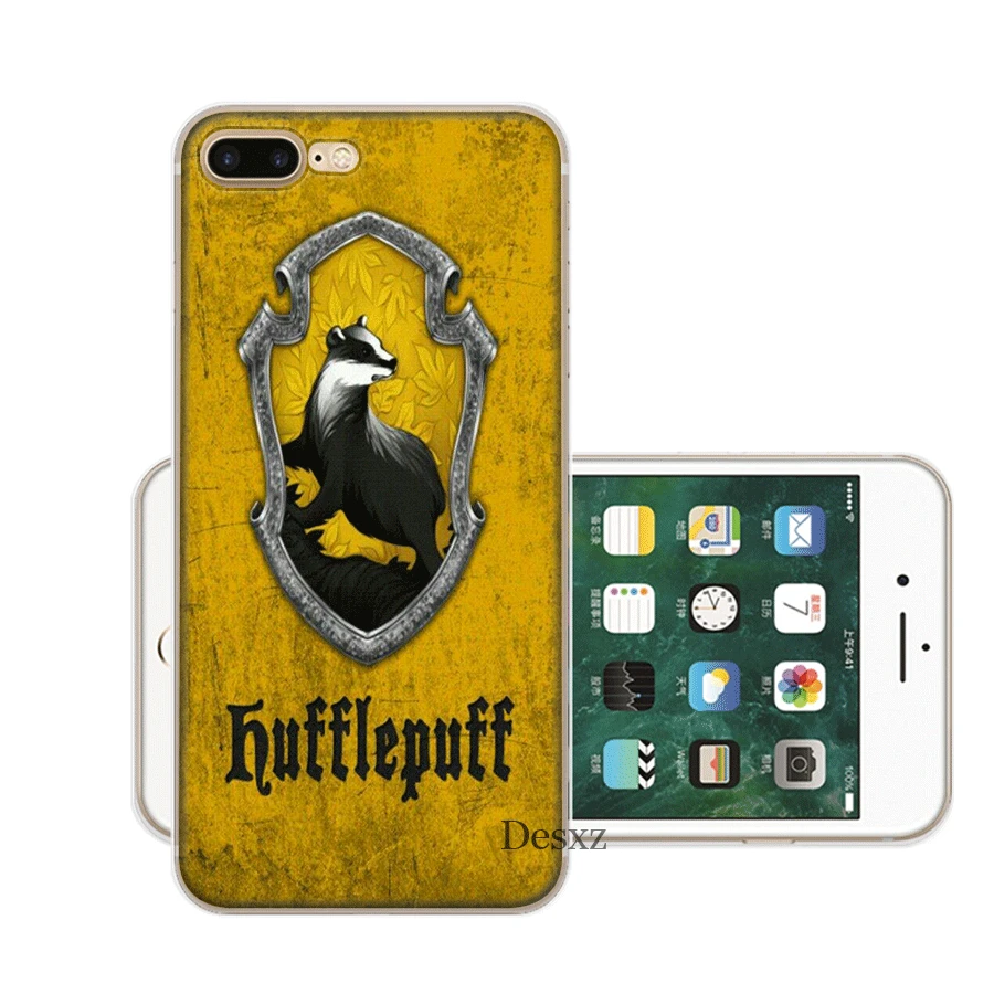 Чехол Hogwarts Hufflepuff для iPhone 6 6s 7 8 Plus 11 Pro X XS Max 5 5S SE |