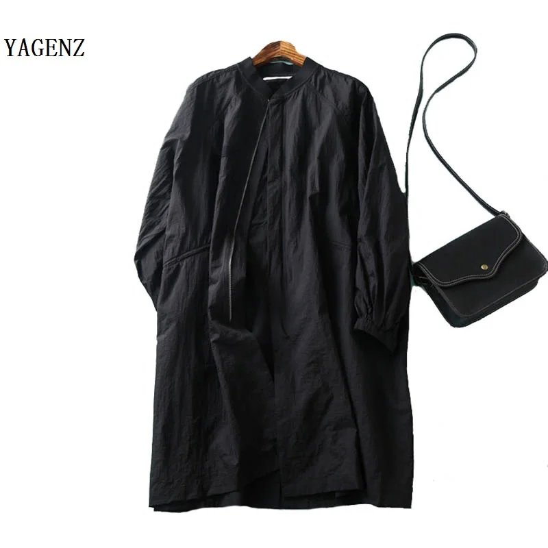 Солнцезащитный шифон бейсбольная форма воротник три четверти женские тренчи