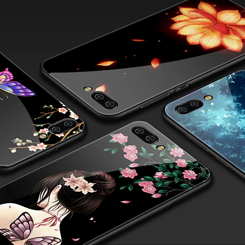 GKK Fashion for Huawei Honor V10 Case Back glass+Soft TPU Original Texture 360 Full Protection Cover honor 10 Fundas coque | Мобильные