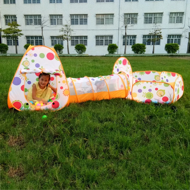 Дети 3 шт./компл. бассейн труба игрушечный вигвам палатки Всплывающие дети