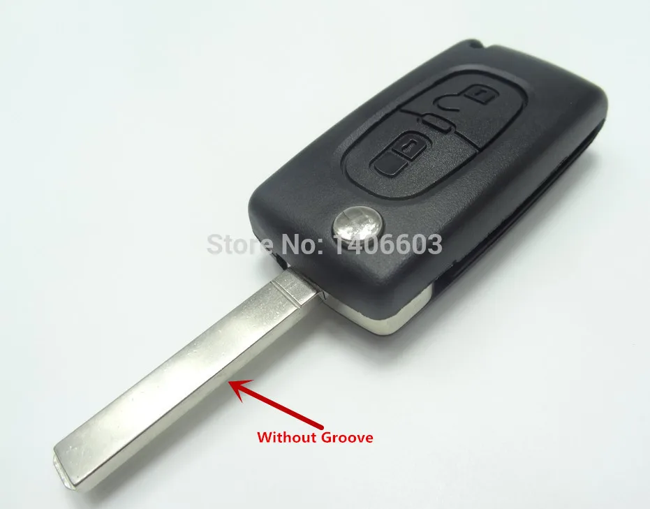 Чехол для автомобильного ключа AUTEWODE подходит PEUGEOT 107 207 307 206 306 607 чехол с