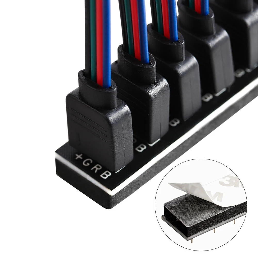 1 шт. 4PIN 5PIN к 2 /3 сплиттер разъем RGB RGBW Светодиодная лента Женский Удлинительный