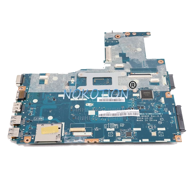 Nokotion ZIWB2 ZIWB3 ZIWE1 материнская плата для ноутбука lenovo Ideapad 14-дюймовая SR1EB 5/20/g46118 LA-B092P |