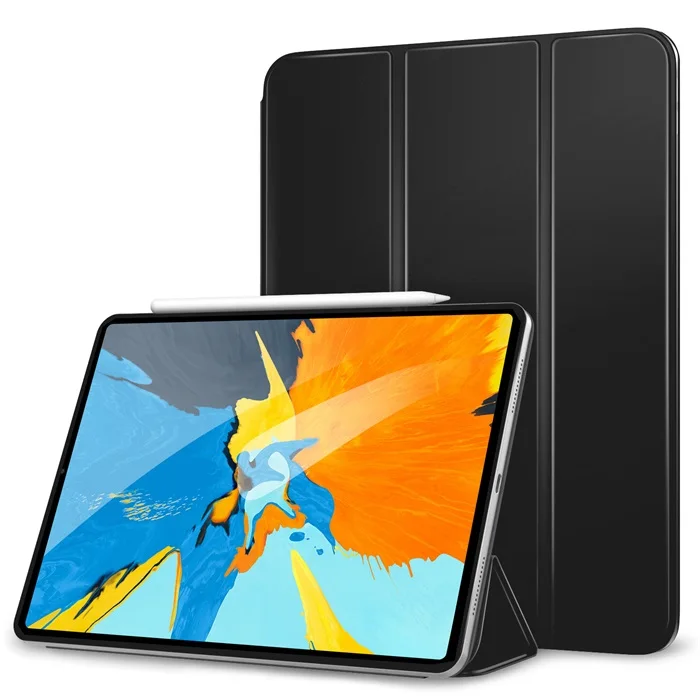 Чехол MoKo для iPad Pro 11 [Поддержка магнитно прикрепить заряд/пара] тонкий легкий смарт-чехол-подставка с автоматическим пробуждением - Цвет: Black