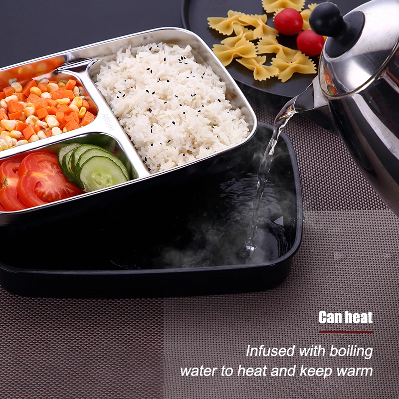 GUNOT Portable Lunch Box Stainless Steel Bento Leakproof Food Container With Compartments Microwavable Heated Lunchbox BPA | Дом и сад