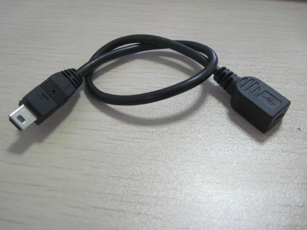 50 шт./лот мини-usb кабель для синхронизации данных 5Pin мини B папа к женскому M/F