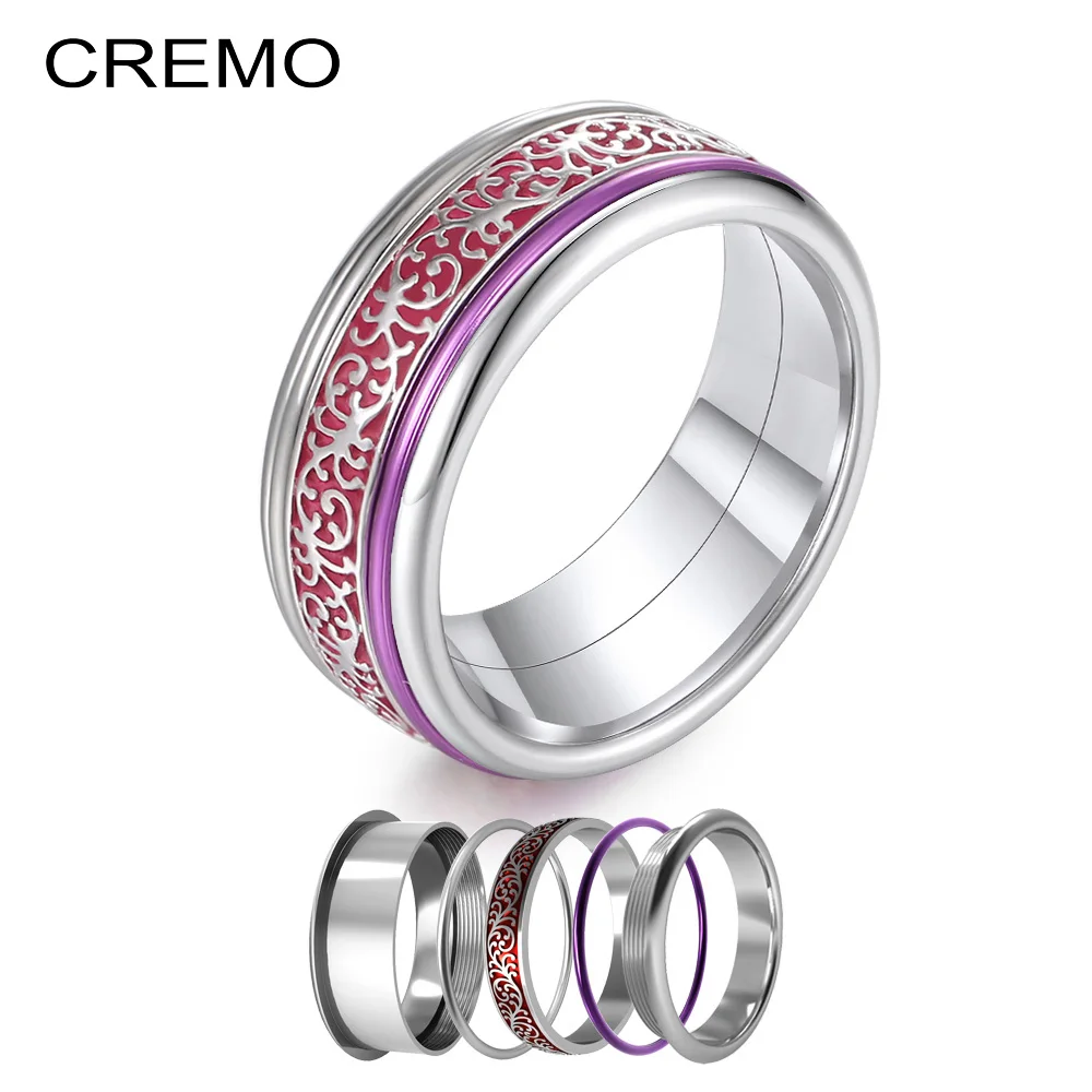 Кольца Cremo из нержавеющей стали в стиле бохо для влюбленных коллекция