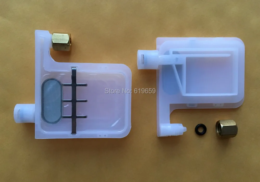 10 шт. Большой глушитель DX5 головка совместима с эко-растворителями и водными чернилами с медными винтами орингов на.