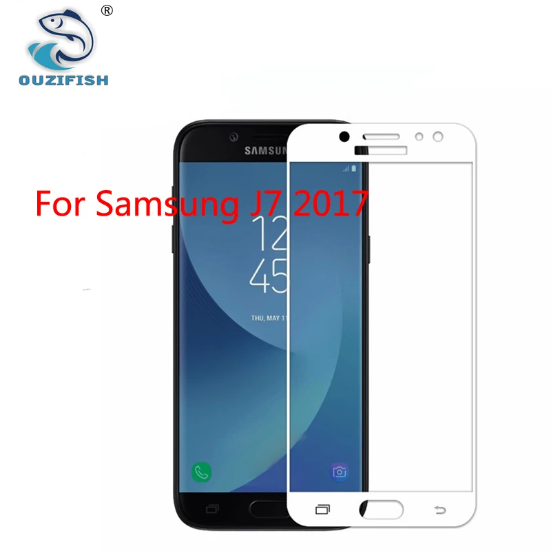 Ouzifish закаленное Стекло для Samsung Galaxy J7 2017 Экран протектор J730F полное покрытие
