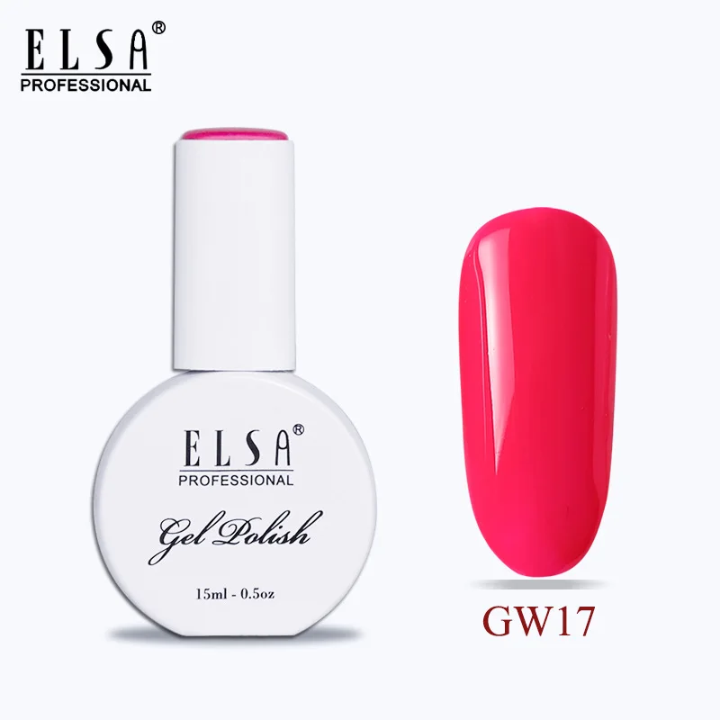 GW17 Elsa 15 мл Гель-лак для ногтей для маникюра Полупостоянный Vernis верхнее покрытие УФ светодиодный Гель-лак замачиваемый для ногтей художественный Гель-лак для ногтей - Цвет: GW17