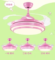 2019 ceiling fans lamp led 36 42 inch children room boy football remote control 3 color ceiling fan light girl princess lamp