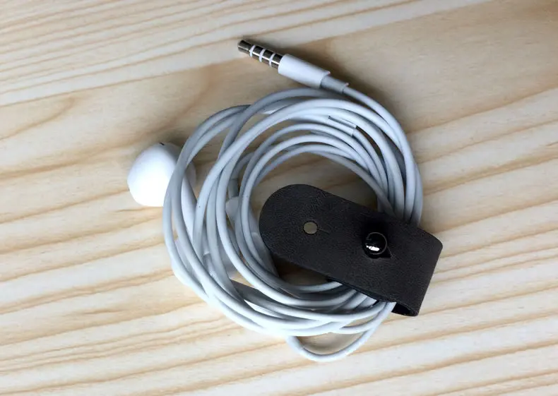 8 шт./лот наушники из искусственной кожи Heaphone Winder органайзер для кабеля держатель для iphone samsung мобильного телефона