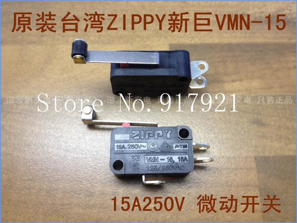 

[ZOB] Оригинальные ZIPPY VMN-15 Taiwan 15A импортный длинный колесный микропереключатель 15A250V концевой переключатель -- 50 шт./лот