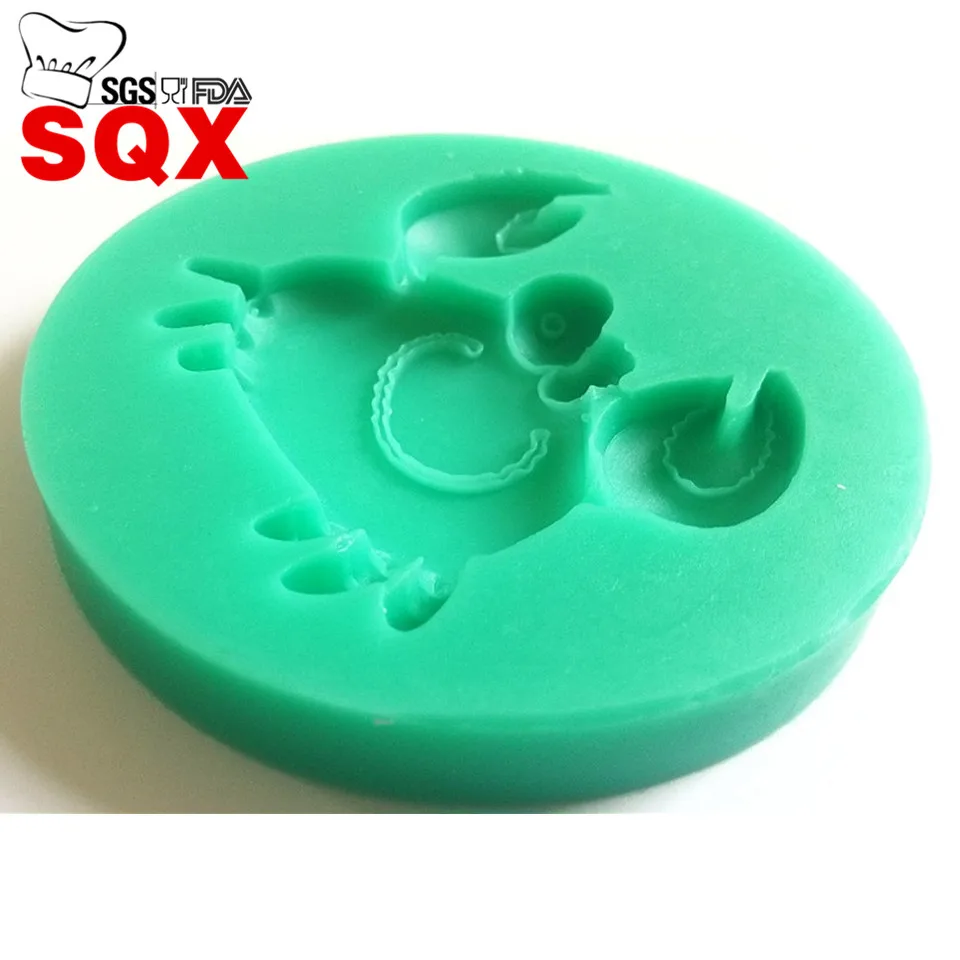 Бесплатная доставка Краб 3d силиконовые формы антипригарное помадное мыло для