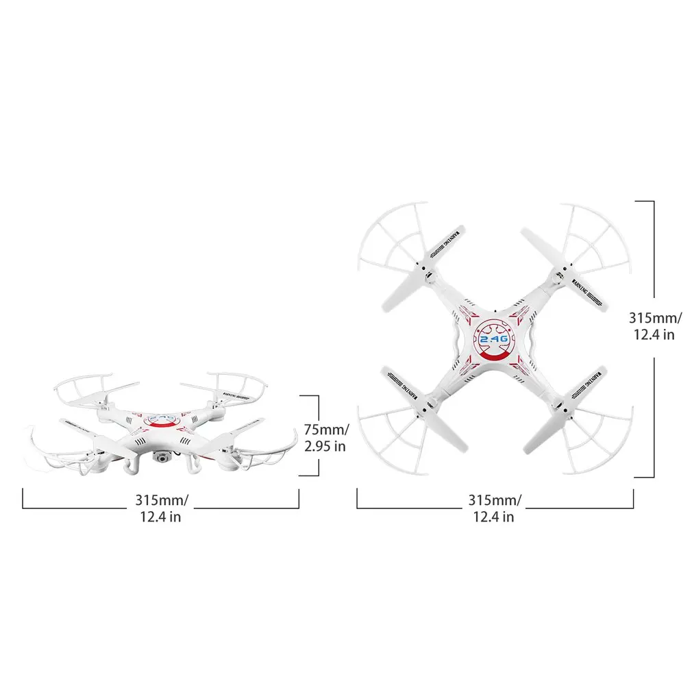 X5C 1 2 4G 4 канала оси 6 осный гироскоп Безголовый RC Quadcopter RTF р/у с пультом