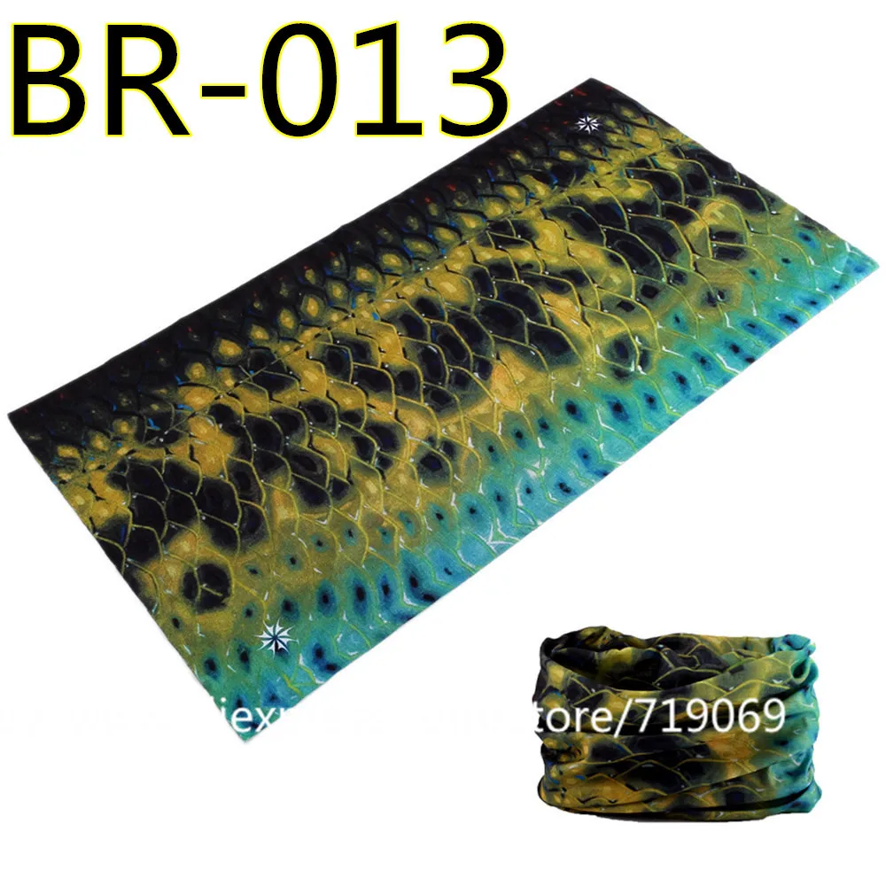 BR001-037, новейшая модель, бесшовная бандана для рыбалки, пешего туризма, велоспорта, волшебный шарф, много солнцезащитных шарфов для женщин и мужчин, маска бандана - Цвет: BR 013