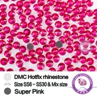 Супер розовые стразы горячей фиксации DMC на декоративные камни для одежды декорация рукоделие хобби