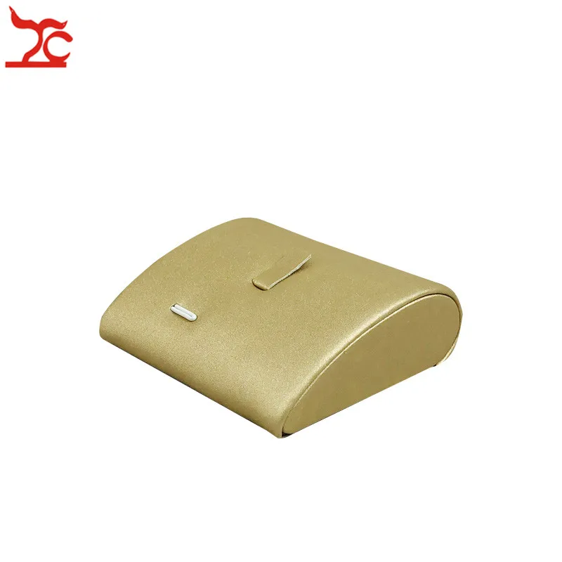 Curve Base Gold PU Ring Jewelry Display Stand Resin Single Organizer Exhibition Holder 8*8*2.5cm | Украшения и аксессуары