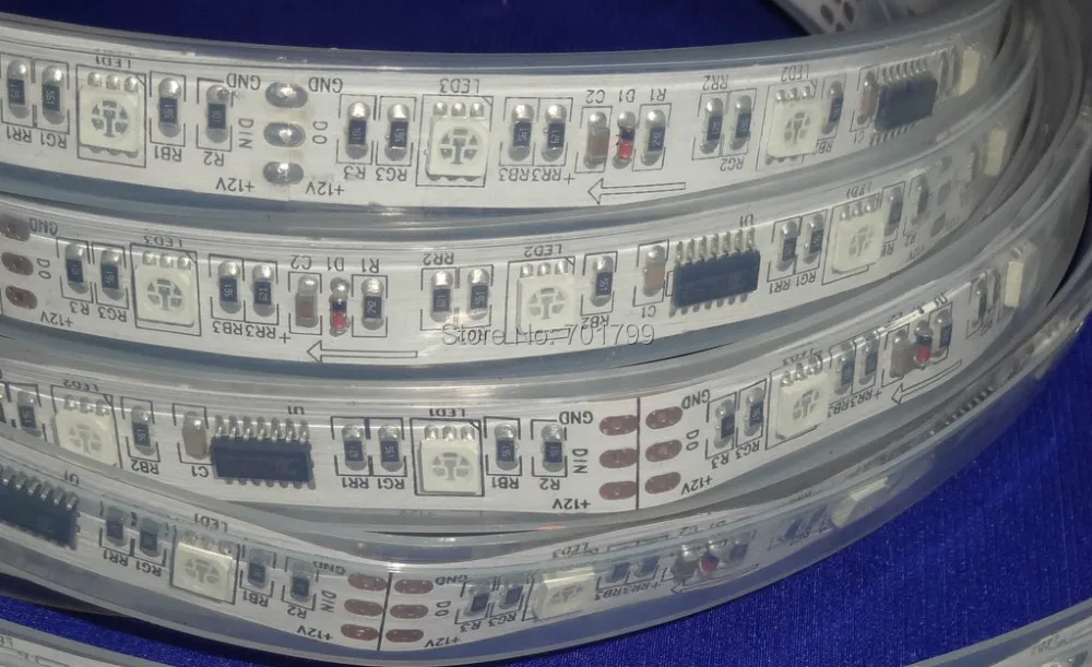 4 м 12 В постоянного тока 30 светодиодов/м и 10 шт. TM1809 ic/метр (30 пикселей) светодиодная