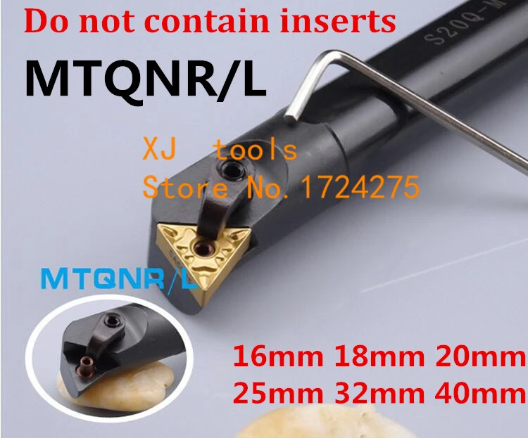 

1PCS S16Q-MTQNR16 S20R-MTQNR16 S25S-MTQNR16 S32T-MTQNR16 S18Q-MTQNR16 MTQNL16 16mm 20mm 25mm 32mm 40mm CNC Turning Lathe tools