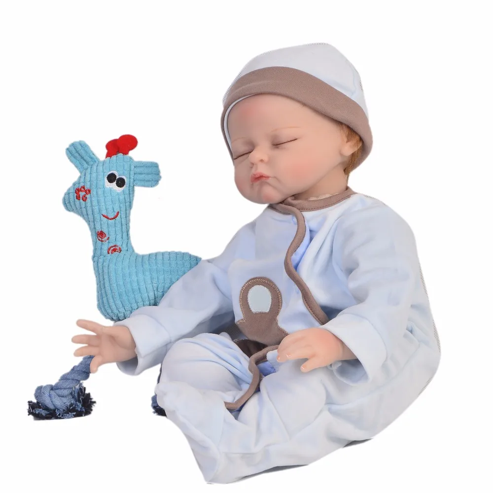 Куклы Bebe Rebon силиконовые 55 см куклы Младенцы для мальчиков игрушки детей подарок