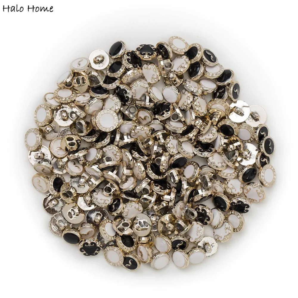 Золото Цвет 50 шт в наборе хвостовик круглый смешанные полимерные пуговицы