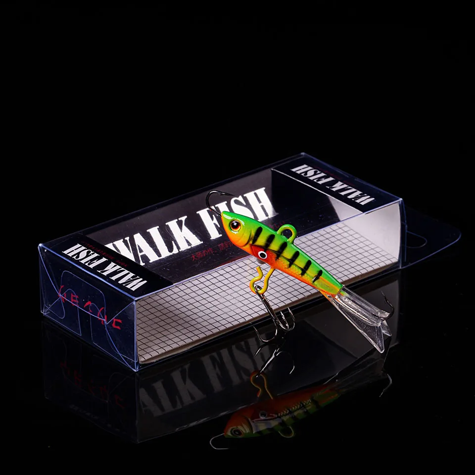 

WALK FISH 1PCS 60mm 9.4g Winter Ice Fishing Lure Minnow Hard Artificial Bait Isca Pesca Carp Fishing Tackle