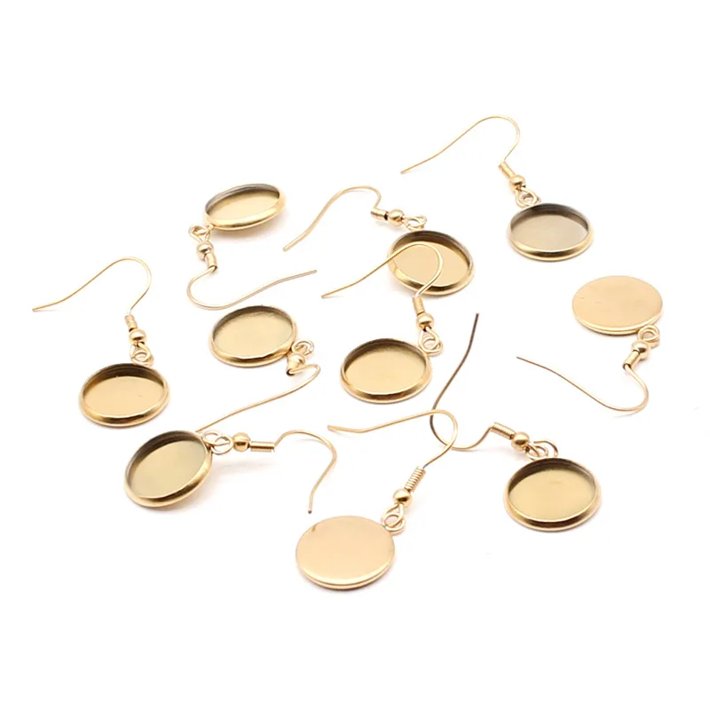 Серебряные серьги из нержавеющей стали с крюком для серег 10 мм/12 мм/14 мм |