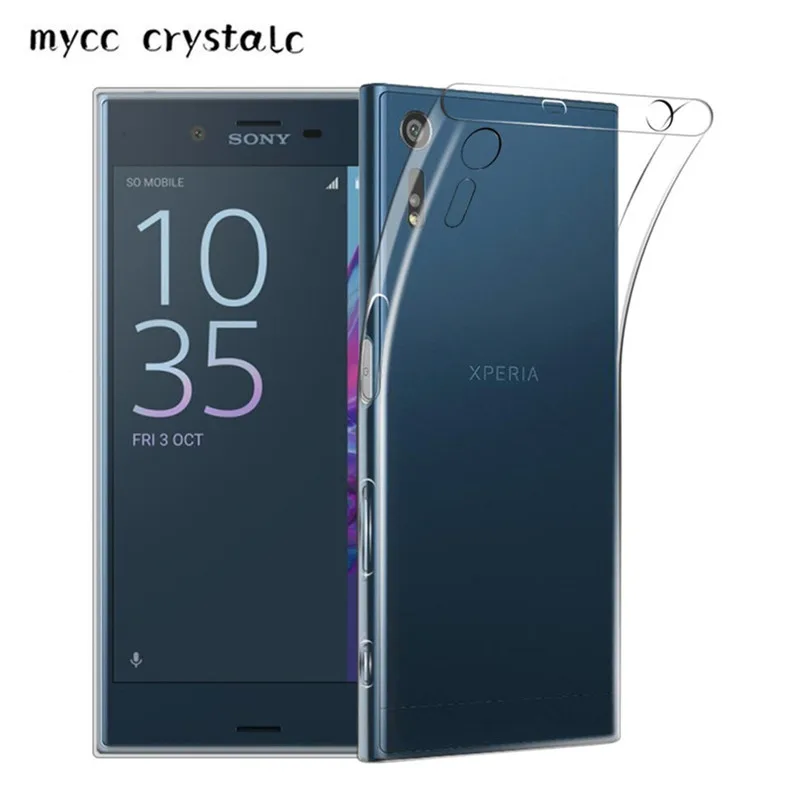Ультратонкий Прозрачный чехол для телефона Sony Xperia XZ/XR/L1 бампер силиконовый