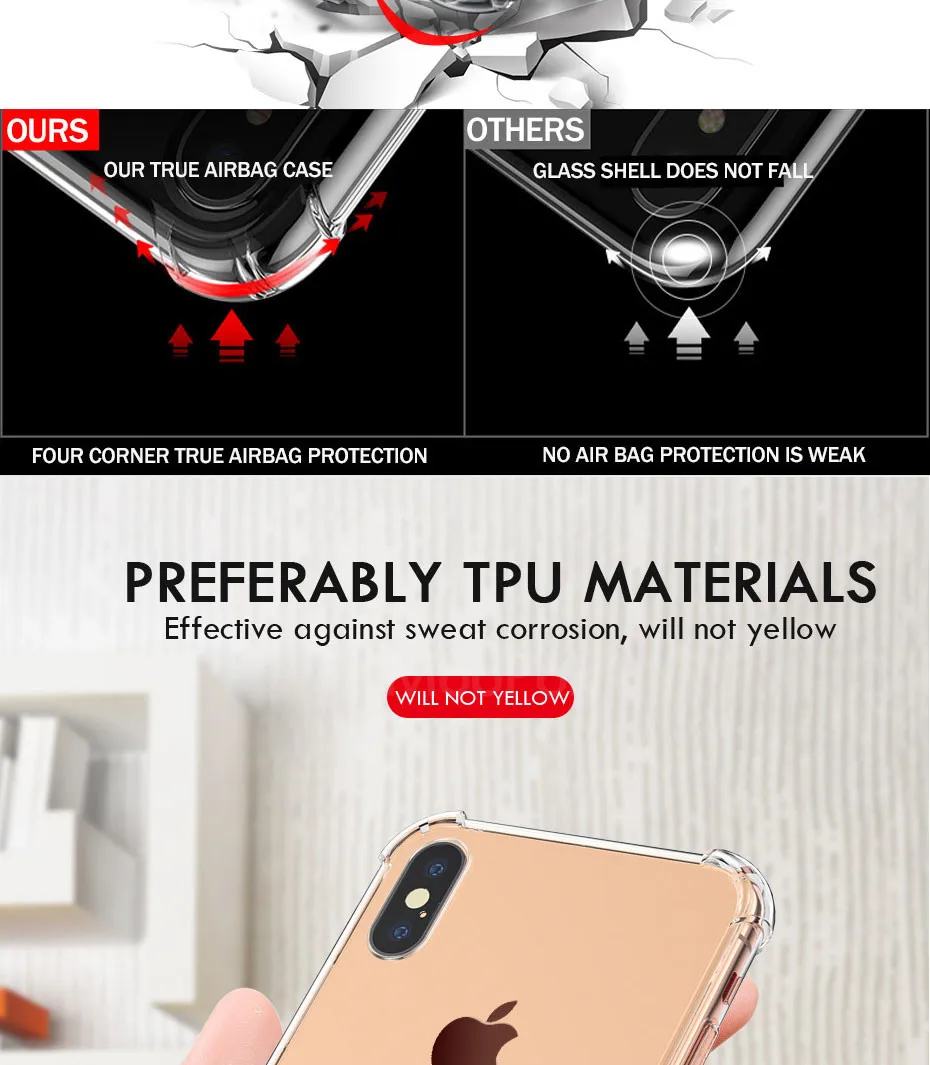 Moopok прозрачный противоударный чехол для телефона для iPhone X XS MAX XR 10 мягкий чехол из ТПУ для iPhone 8 7 6 6s Plus чехол s Shell p30