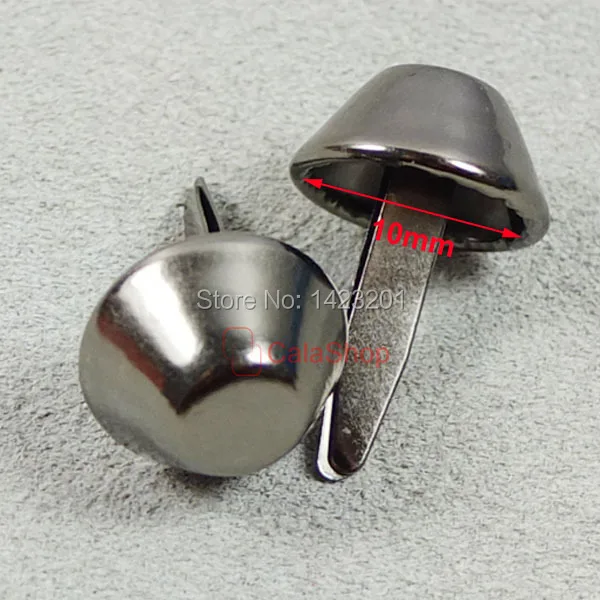 100 шт./лот 10 мм 3/8 &quotплоский кошелек сумочка ножки гвоздики шпильки никелевая