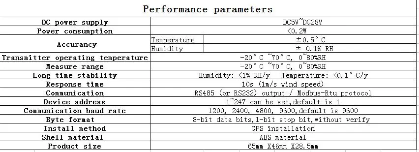 Передатчик температуры и влажности Aihasd 485 модуль датчика modbus|Датчики| |