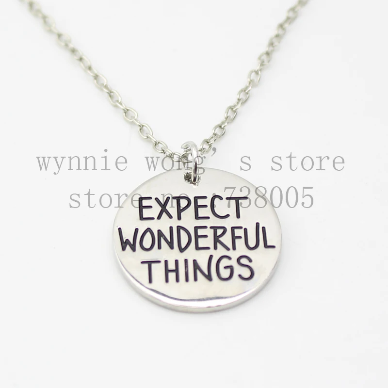 Новинка 2015 вдохновляющее ожерелье с реверсивным подвесным серебряным кулоном