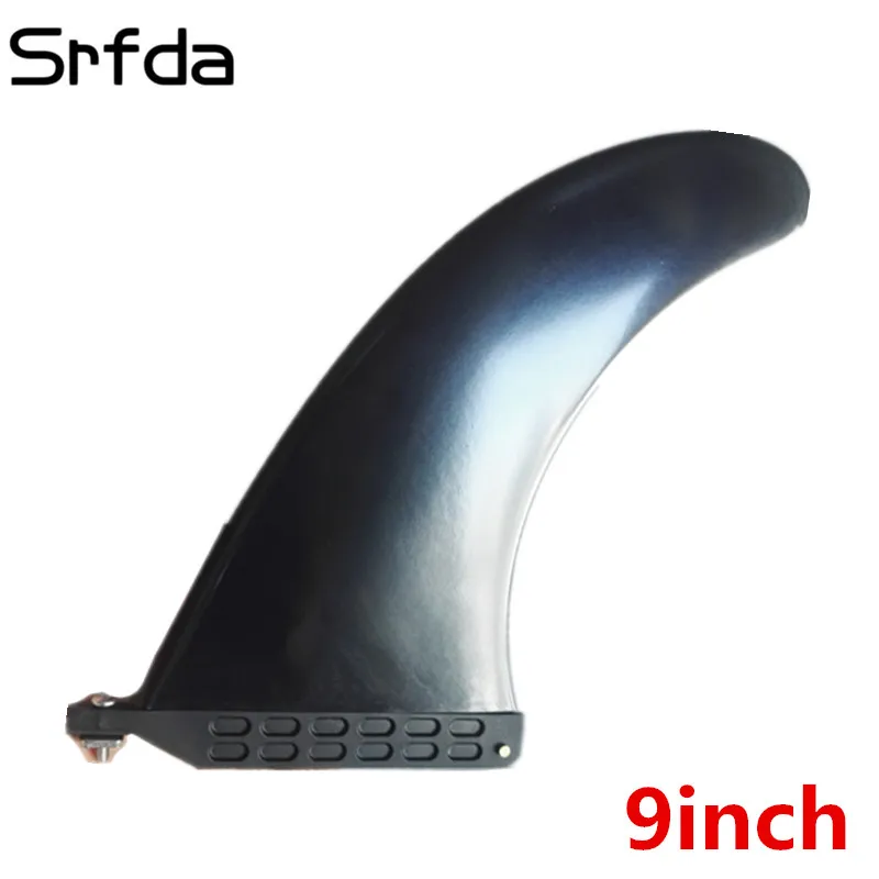 Ласты для серфинга FCS Dolphin 9 &quotLongboard Fin Черный Новый 70% нейлон + 30%