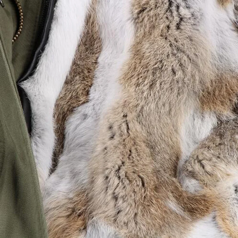 Бренд 2019 модный настоящий мех кролика подкладка американские Куртки в стиле