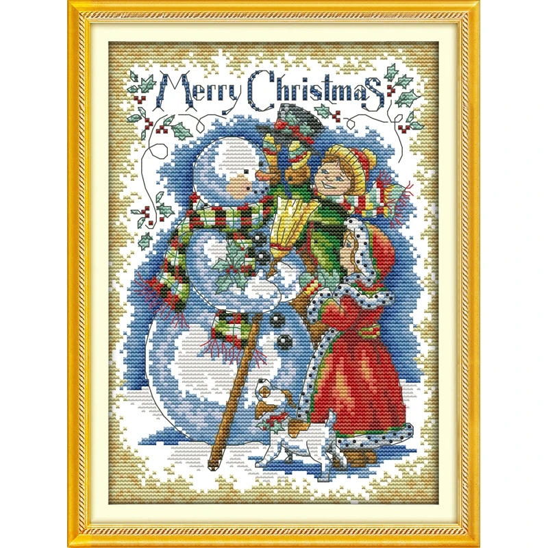 Everlasting Love Merry Christmas экологический хлопковый китайский набор крестиков Счетный