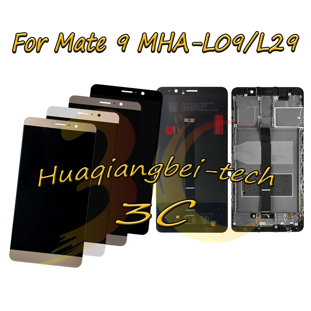 5,9 '' Для Huawei Mate 9 MHA-L09 MHA-L29 Полный ЖК-дисплей+ сенсорный экран дигитайзер сборка+ рамка крышка тестирование