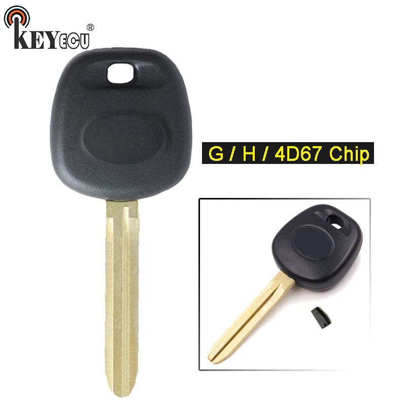 Брелок зажигания KEYECU H (8A)/ G/ 4D67 сменный транспондер для автомобильного ключа Toyota FJ