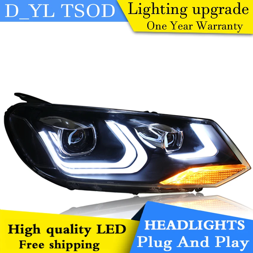 

Car Styling Headlights for VW Touareg 2011-13 LED Headlight for Touareg Head Lamp LED Daytime Running Light LED DRL Bi-Xenon HID