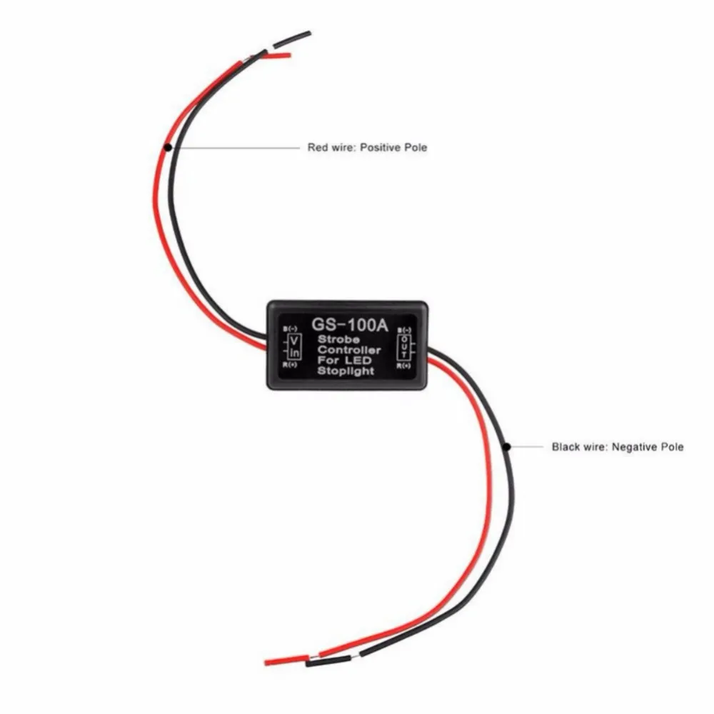 GS100A Flash Strobe Контроллер Flasher Модуль voor авто светодиодный контроллер Scintillator