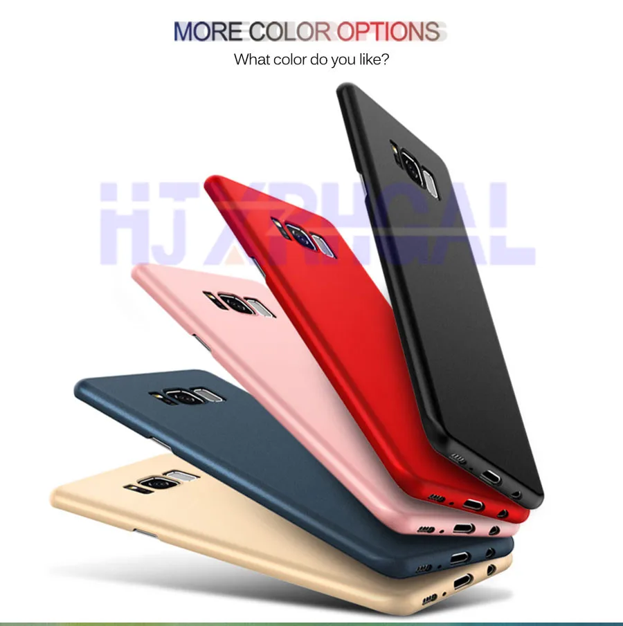 Ультратонкий матовый чехол для samsung Galaxy S5 S6 S7 edge S8 S8 Plus, простая задняя крышка для телефона samsung A3 A5 A7