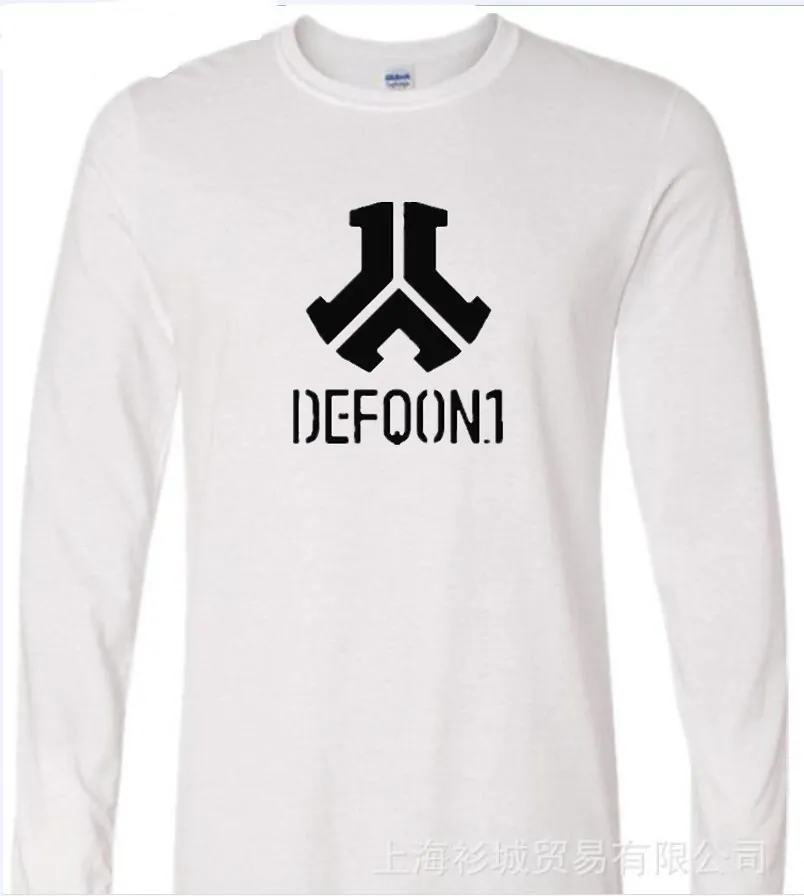 Defqon.1 Vintage T Shirt Long Sleeve Men's 2017 Hot Homme Guy Cotton Crewneck Shirts | Мужская одежда
