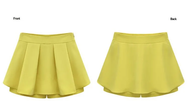 Hot selling new women's 2017 summer European style candy-colored chiffon shorts culottes Size:S M L XL XXL free shipping | Женская