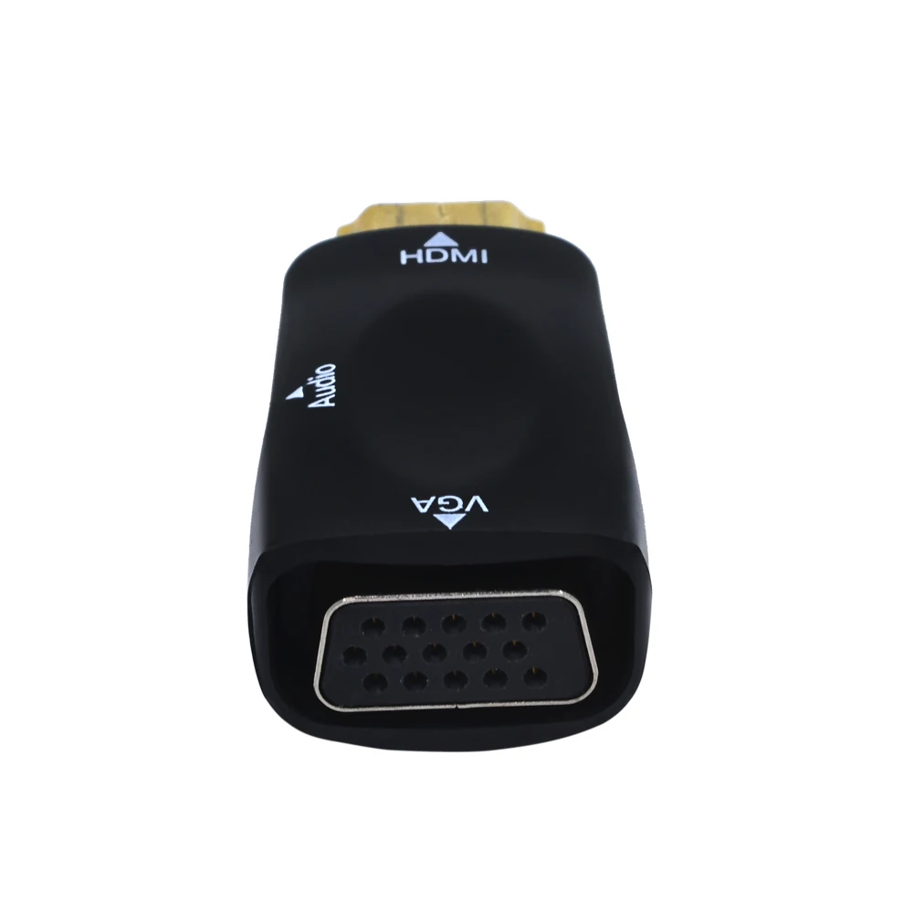 TISHRIC Мужской к женскому для HDMI к VGA конвертер с аудио кабелем для ПК ноутбук планшет поддержка 1080P HDTV адаптер
