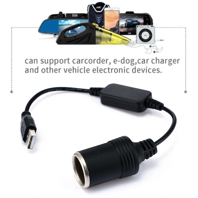Mayitr 1 шт., 5 В, 2 А, USB, 12 В, 8 Вт, гнездо для прикуривателя, USB, для мужчин и женщин, адаптер для прикуривателя, конвертер для автомобиля