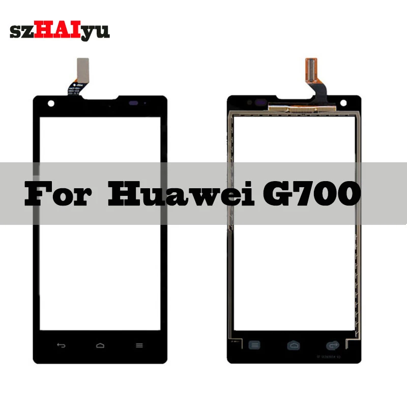 SZHAIYU 5 0 &quotпанель стеклянных линз черно-белый дигитайзер сенсор для Huawei Ascend G700