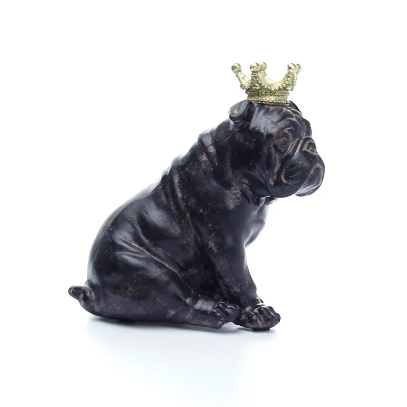 Имитация собаки из смолы домашние украшения ручной работы Wang Cai Декоративные