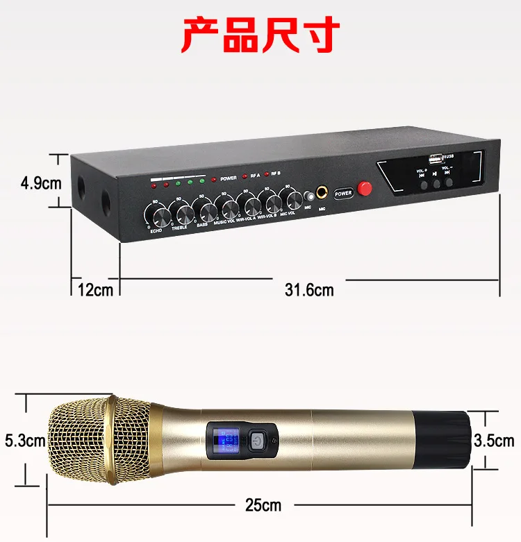 UHF500-599MHz, мобильный телефон, компьютер, домашнее пение, Bluetooth, беспроводной микрофон, реверберация, ТВ k tv, аудио, сценическое эхо, высокие басы